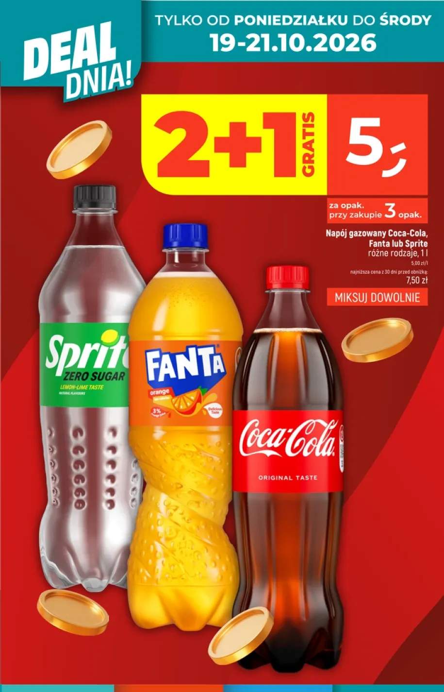 Napój gazowany Coca-Cola +2 warianty