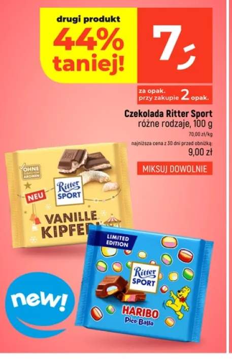 Czekolada Ritter Sport Haribo Pico-Balla +1 wariant