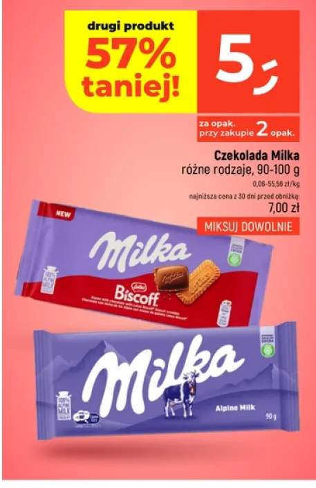 Czekolada Milka Biscoff +1 wariant