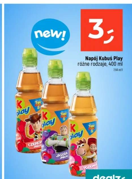 Napój Kubuś Play czereśnia jabłko +2 warianty