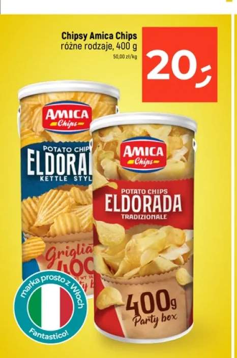 Chipsy Amica Chips Eldorada Griglia +1 wariant