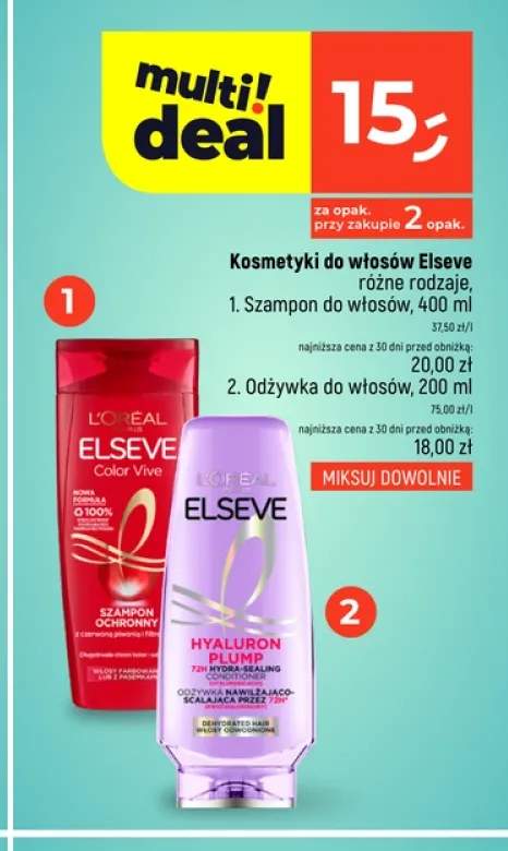 Szampon do włosów Elseve Color Vive +1 wariant