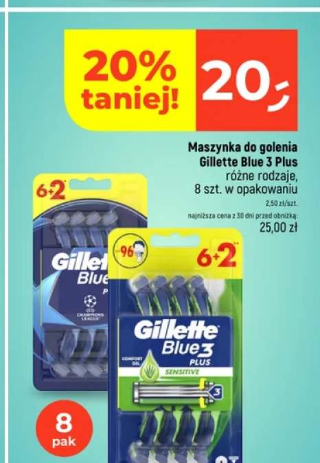 Maszynka do golenia Gillette Blue 3 +1 wariant