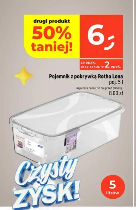Pojemnik z pokrywką Rotho Lona 5 l