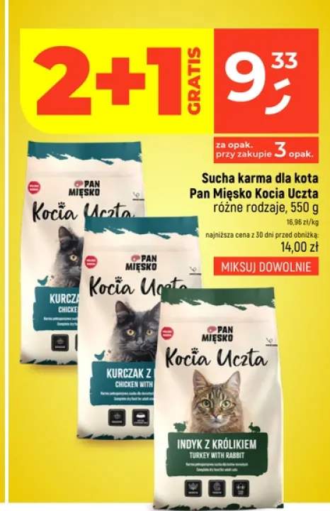 Sucha karma dla kota Pan Mięsko Kocia Uczta
