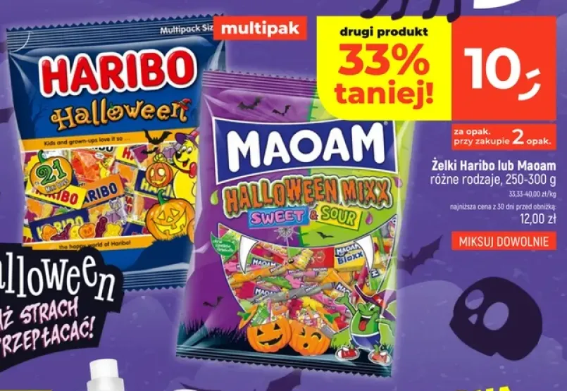 Żelki Haribo Halloween multipak +1 wariant