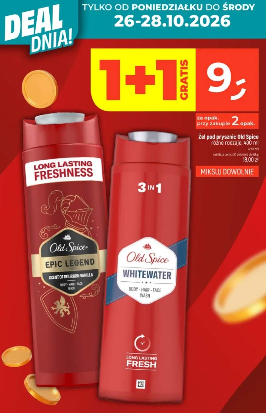 Żel pod prysznic Old Spice Epic Legend +1 wariant