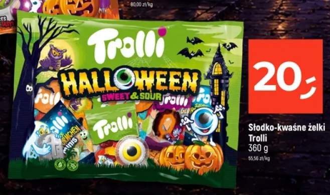 Słodko-kwaśne żelki Trolli