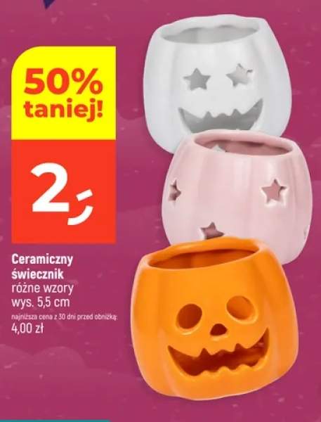 Ceramiczny świecznik