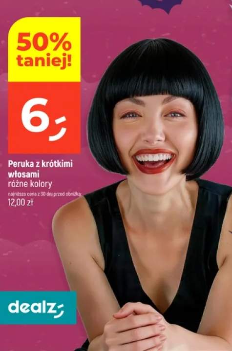 Peruka z krótkimi włosami