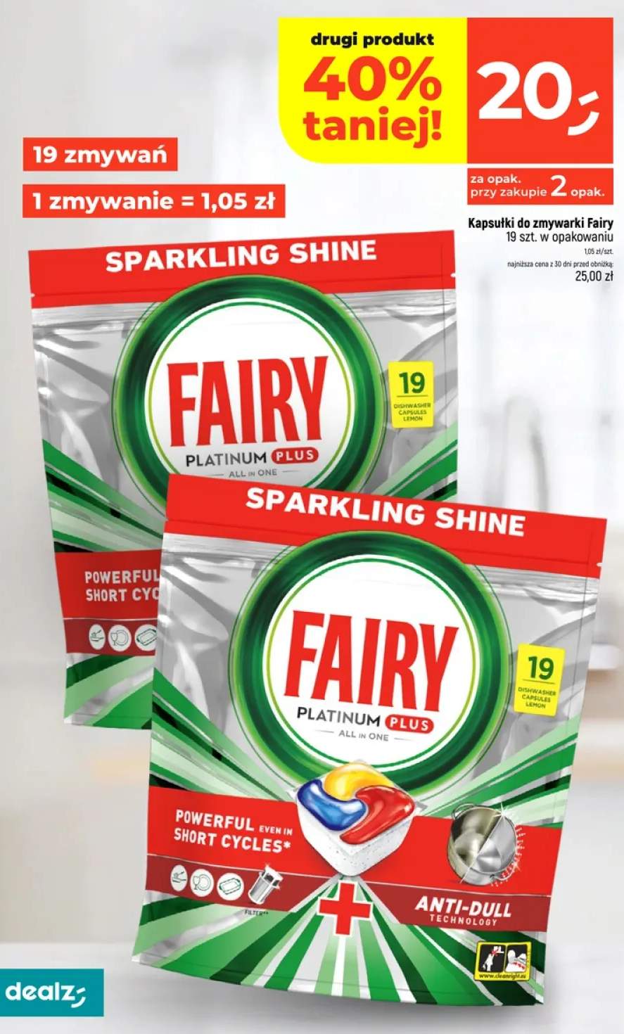 Kapsułki do zmywarki Fairy