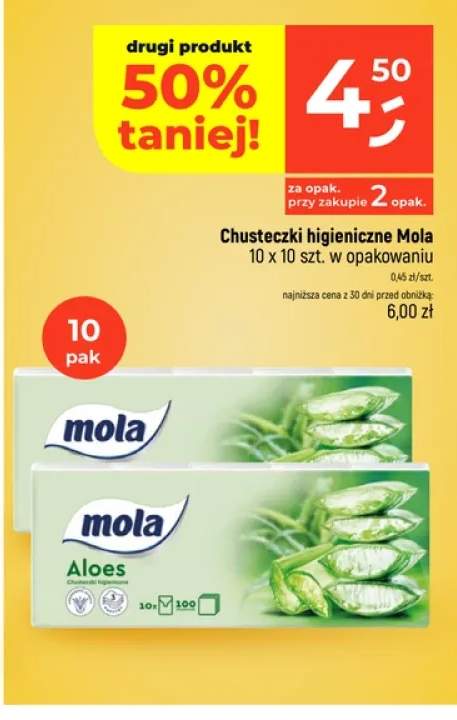 Chusteczki higieniczne 10-pak Mola