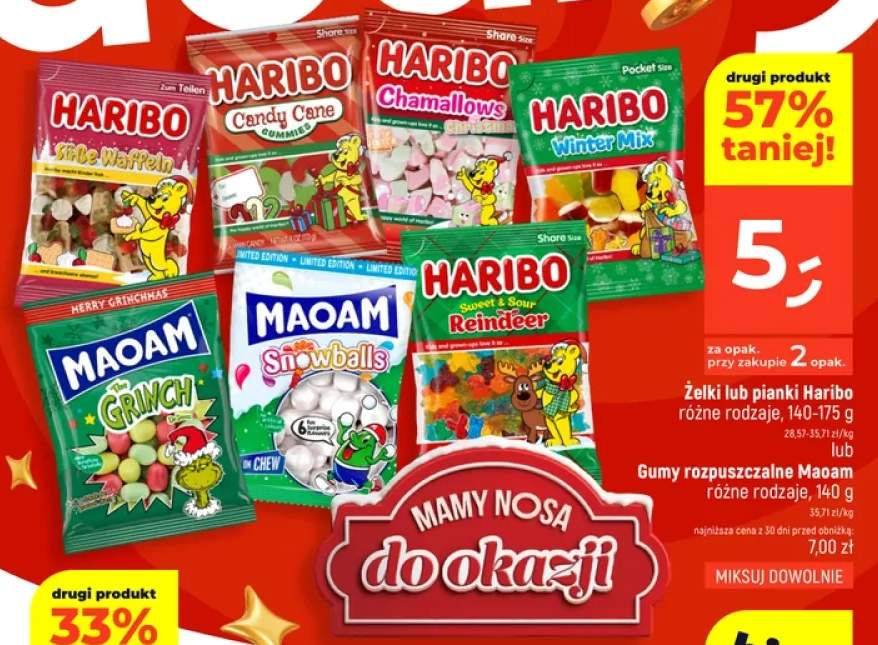 Żelki Haribo Candy Cane +6 wariantów