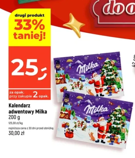 Kalendarz adwentowy Milka