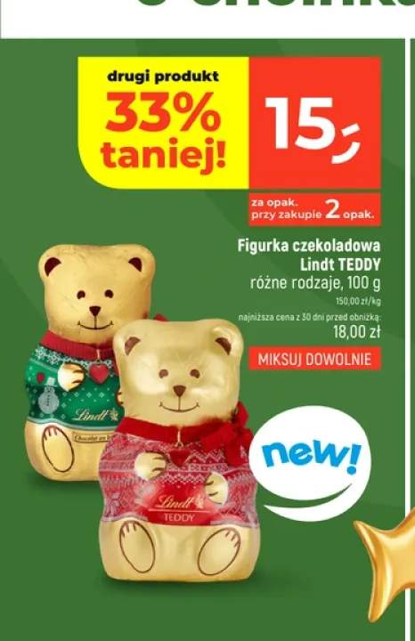 Figurka czekoladowa Lindt TEDDY