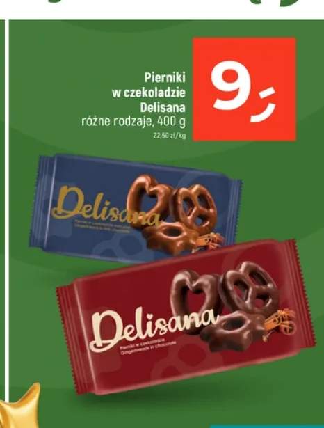 Pierniki w czekoladzie mlecznej Delisana +1 wariant