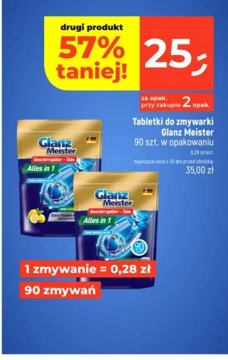 Tabletki do zmywarki Glanz Meister