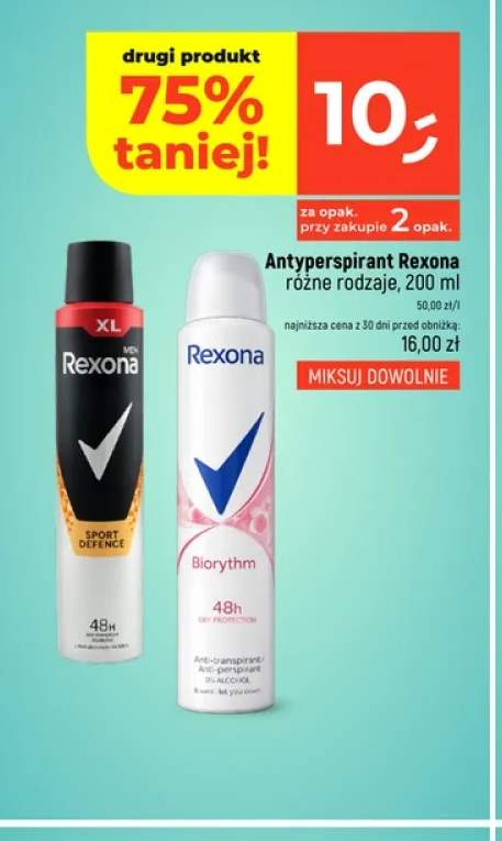 Antyperspirant Rexona Biorythm +1 wariant