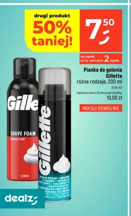 Pianka do golenia Gillette Original Scent +1 wariant