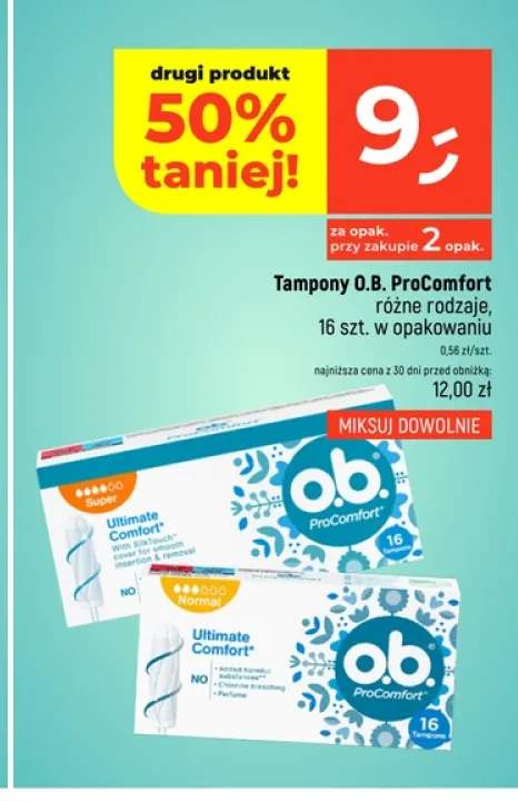 Tampony O.B. ProComfort Super +1 wariant