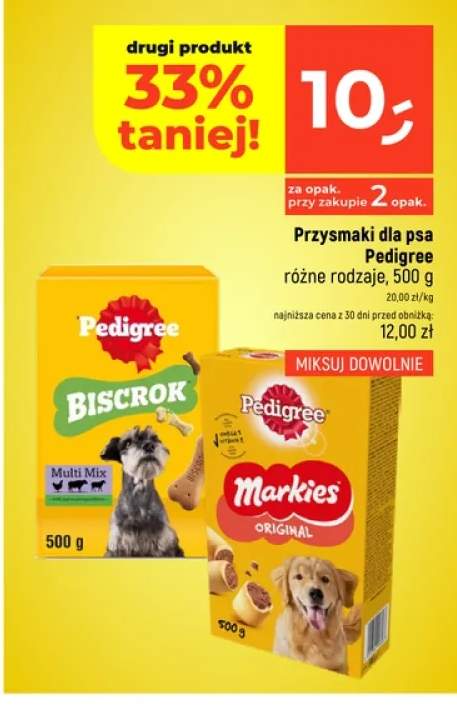 Przysmaki dla psa Biscrok Multi Mix Pedigree +1 wariant