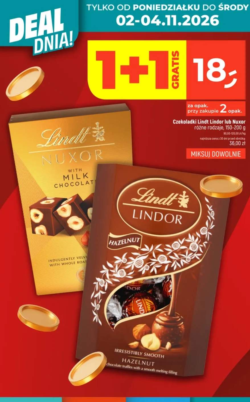 Czekoladki Lindt Lindor +1 wariant