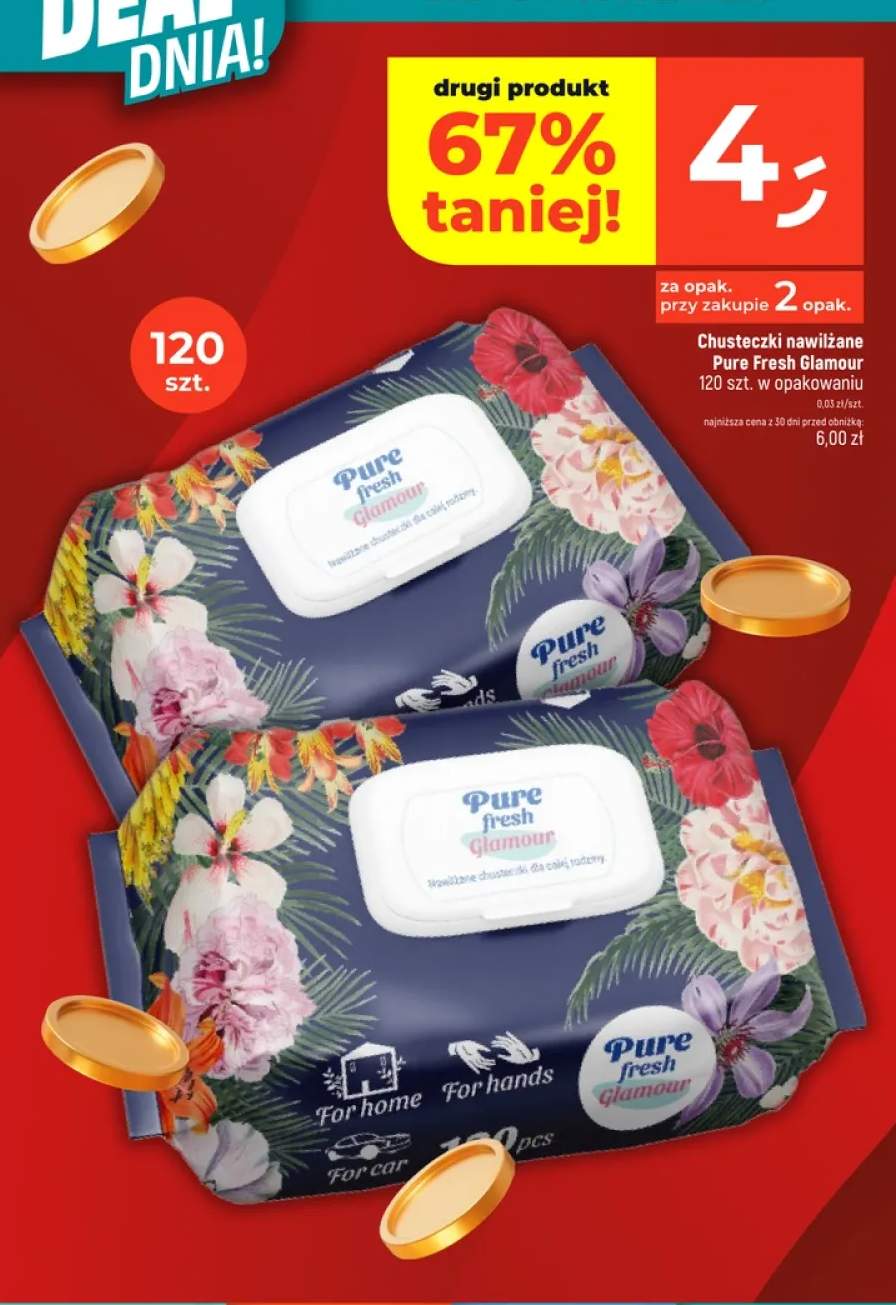 Chusteczki nawilżane Pure Fresh Glamour
