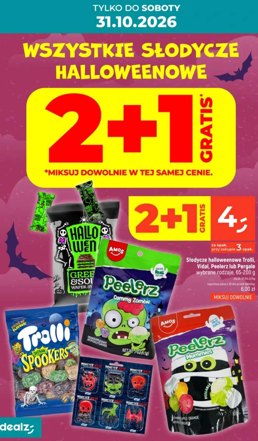 Słodycze halloweenowe +5 wariantów