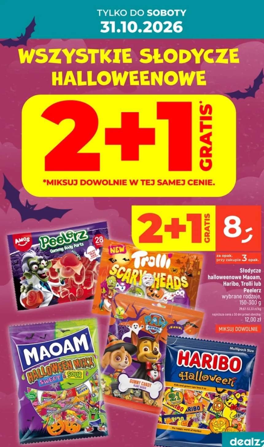 Słodycze halloweenowe +5 wariantów